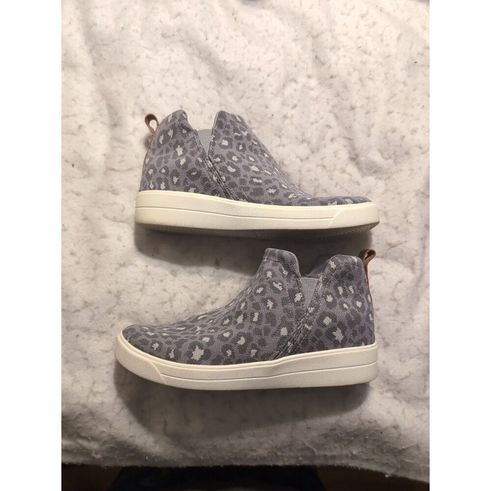 Ryka Vera Wedge Comfort Sneaker, Women's Size 9.5, Gray Leopard
